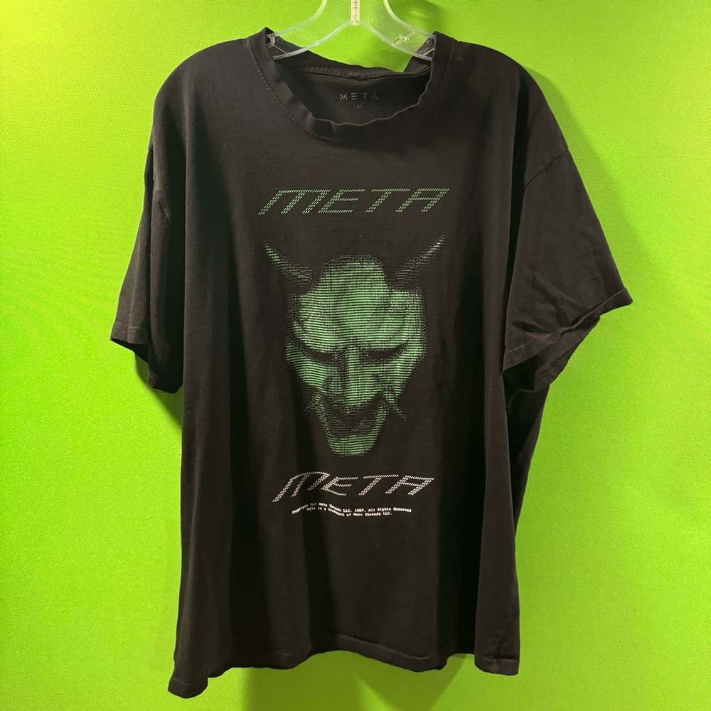 Meta Threads T Shirt - Black - XL